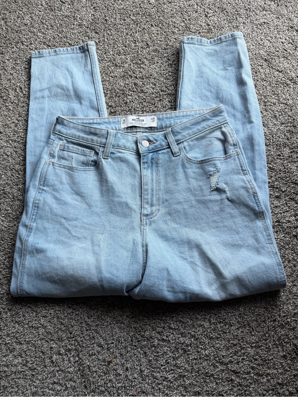 Hollister Light Wash Skinny High-Rise Jeans